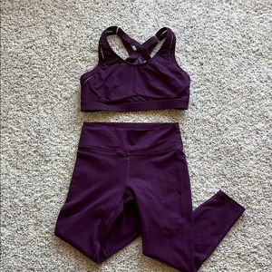Fabletics Purple Activewear Set